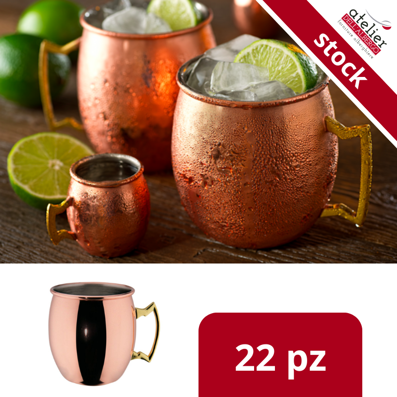 ILSA Mixage Tazza Moscow Mule in acciaio inox 18/10 placcato rame cl 50