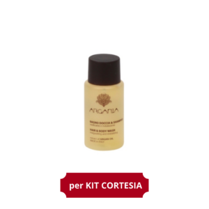 ARGANIA-DOCCIASHAMPOO-KIT | Atelier dell'albergo docciashampoo argania di amonn hotel per kit cortesia piccole quantità