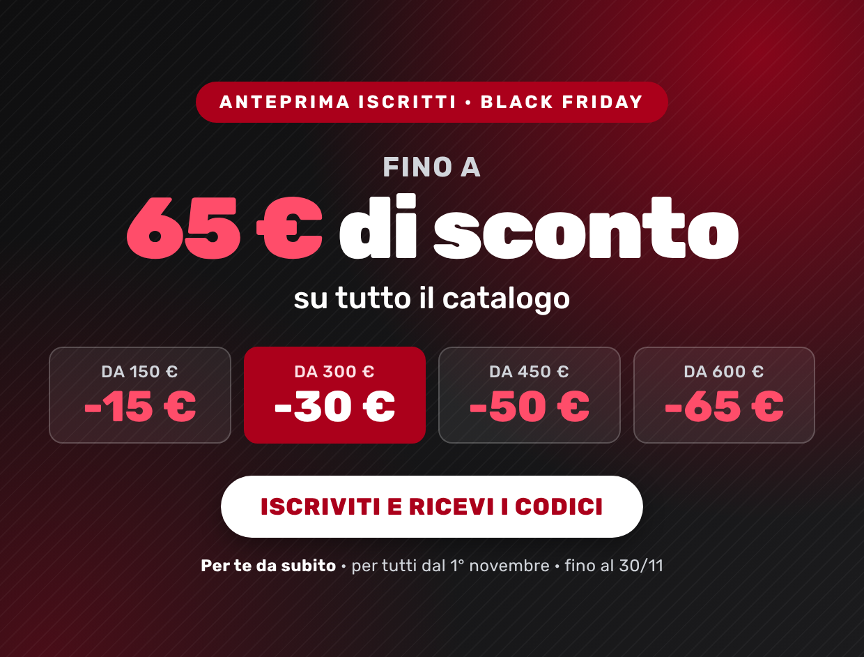 black friday novembre horeca iscriviti per avere i codici