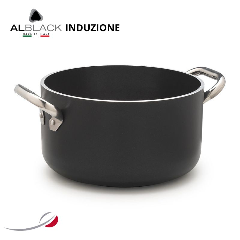 ALBLACK Casseruola alta 2 maniglie ø32cm