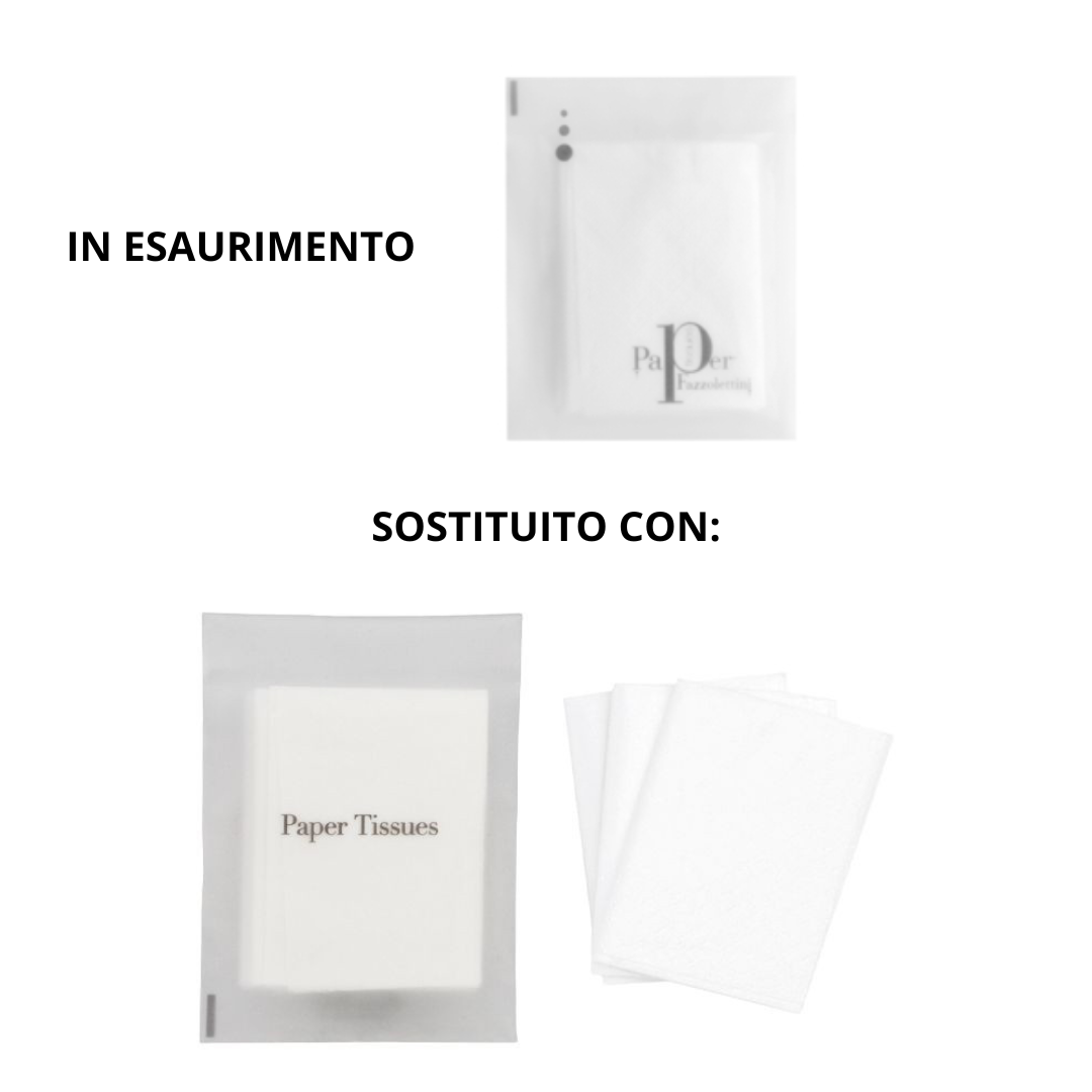 WHITE Fazzoletti Busta - prossima sostituzione