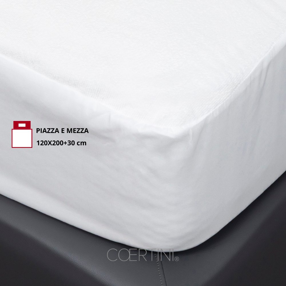 TORINO Coprimaterasso impermeabile PIAZZA E MEZZO