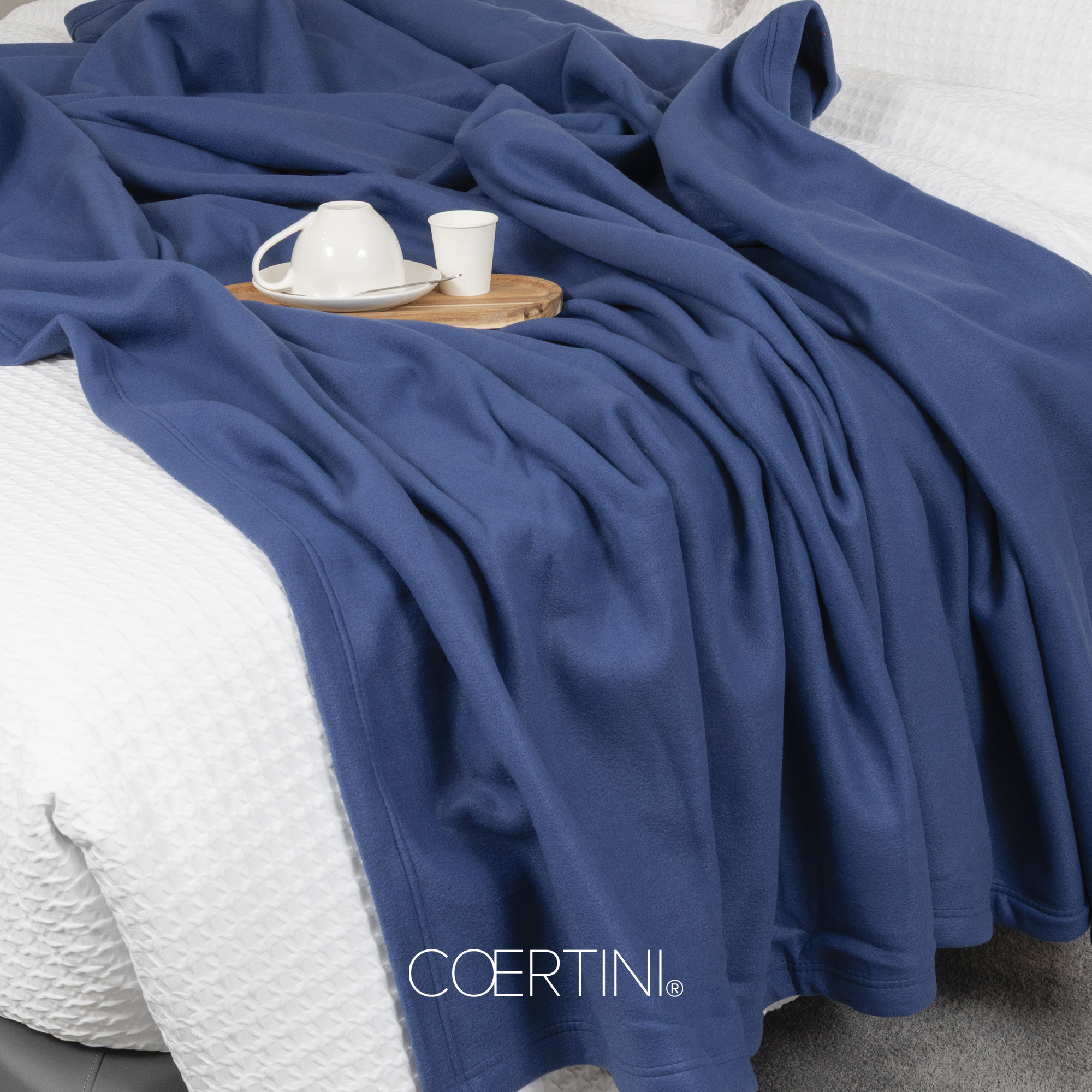 ASPEN Coperta in pile pesante singolo BLU