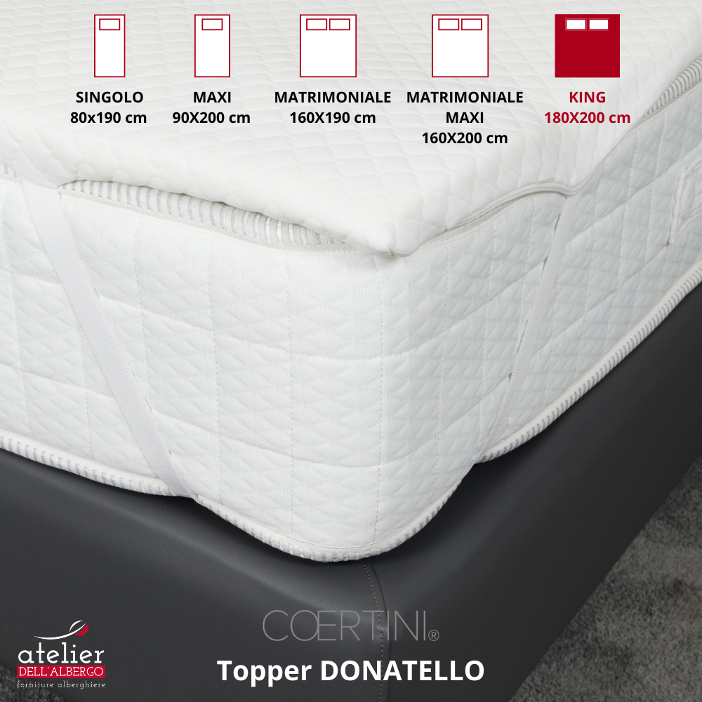DONATELLO Topper memory king 180x200