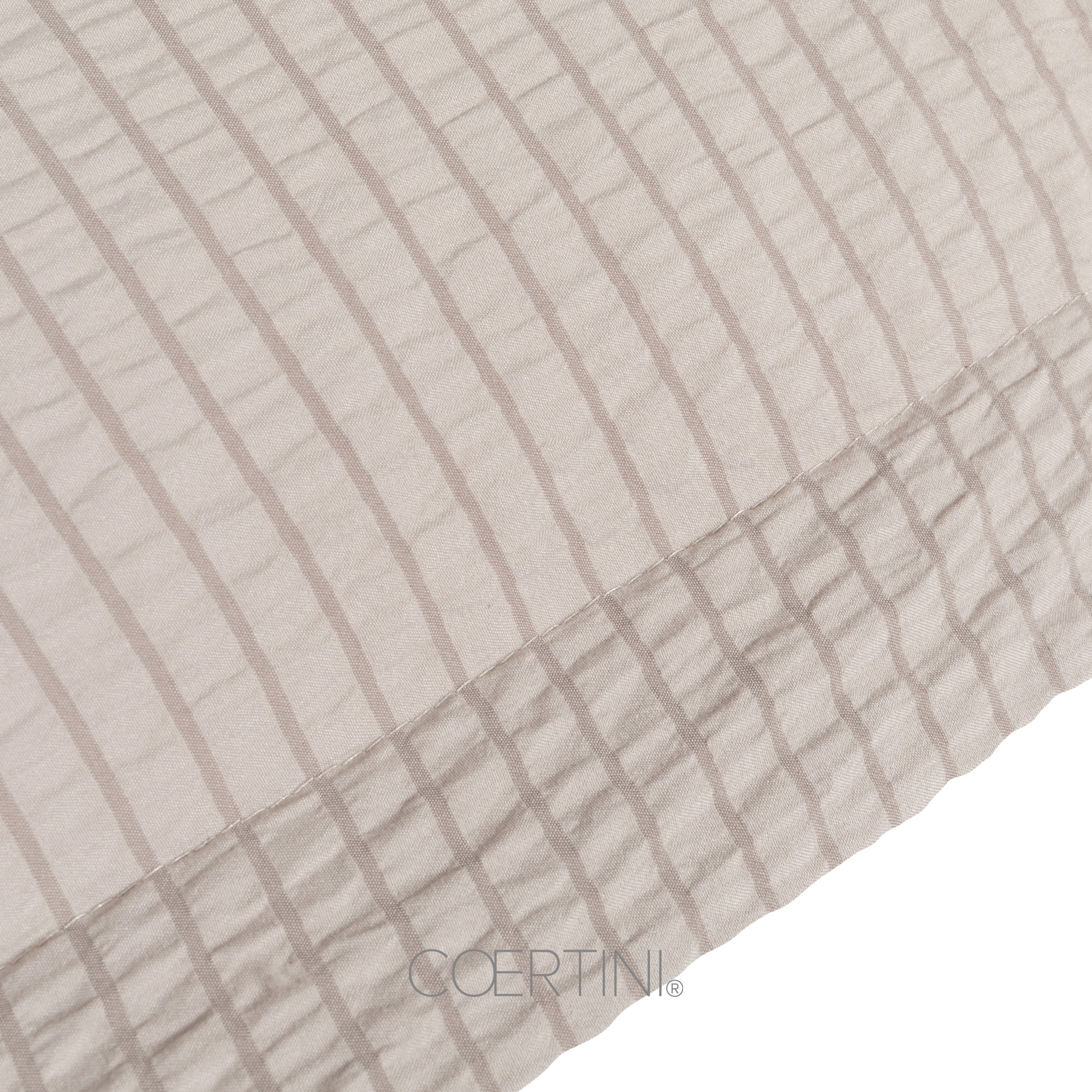 SEERSUCKER Copripiumino singolo TORTORA