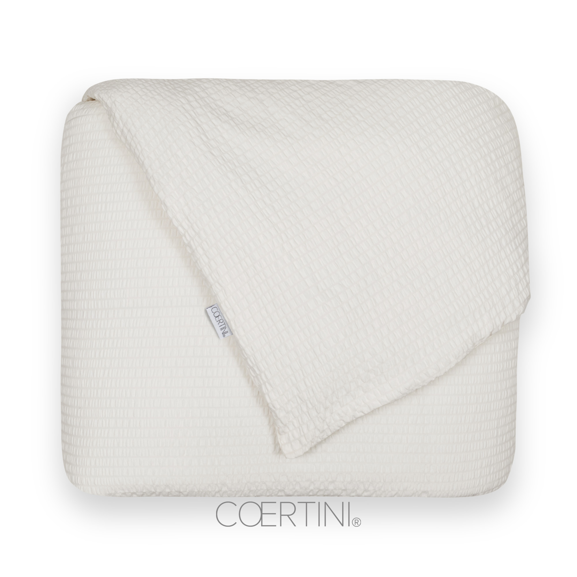 SEERSUCKER Copripiumino king CREMA