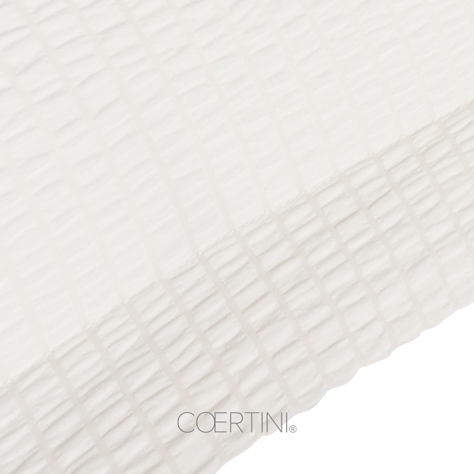 SEERSUCKER Copripiumino king CREMA