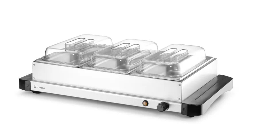 Scaldavivande HENDI 3 vaschette GN 1/3