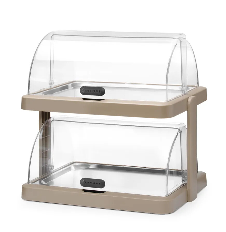Display doppio raffreddamento roll-top UNIQ Beige
