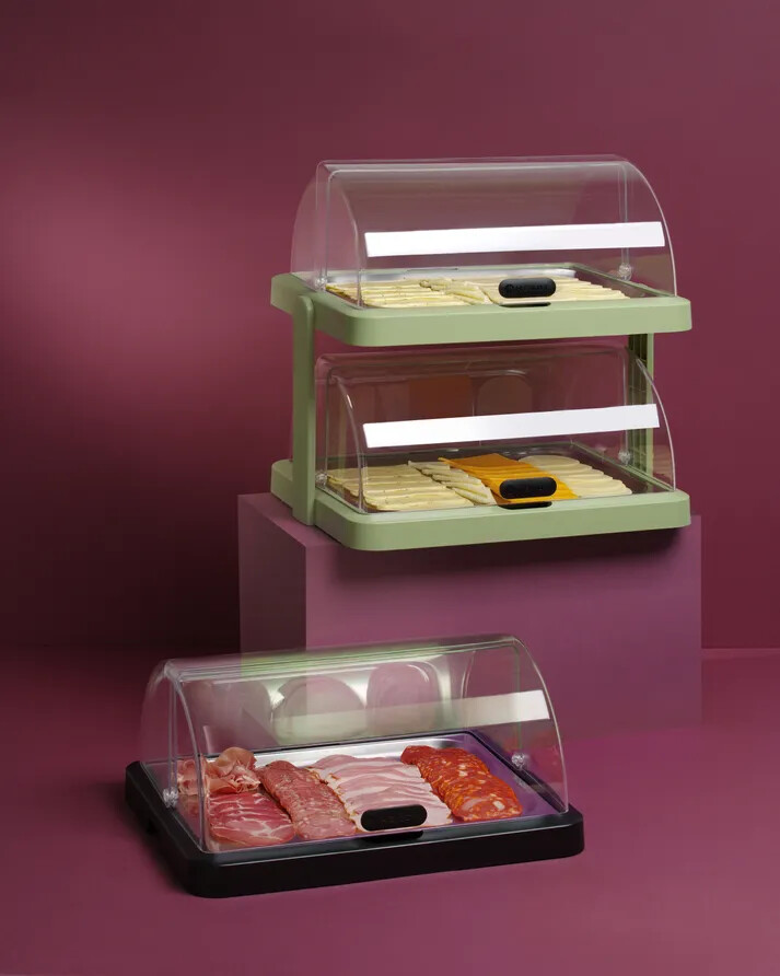 Display doppio raffreddamento roll-top UNIQ Verde