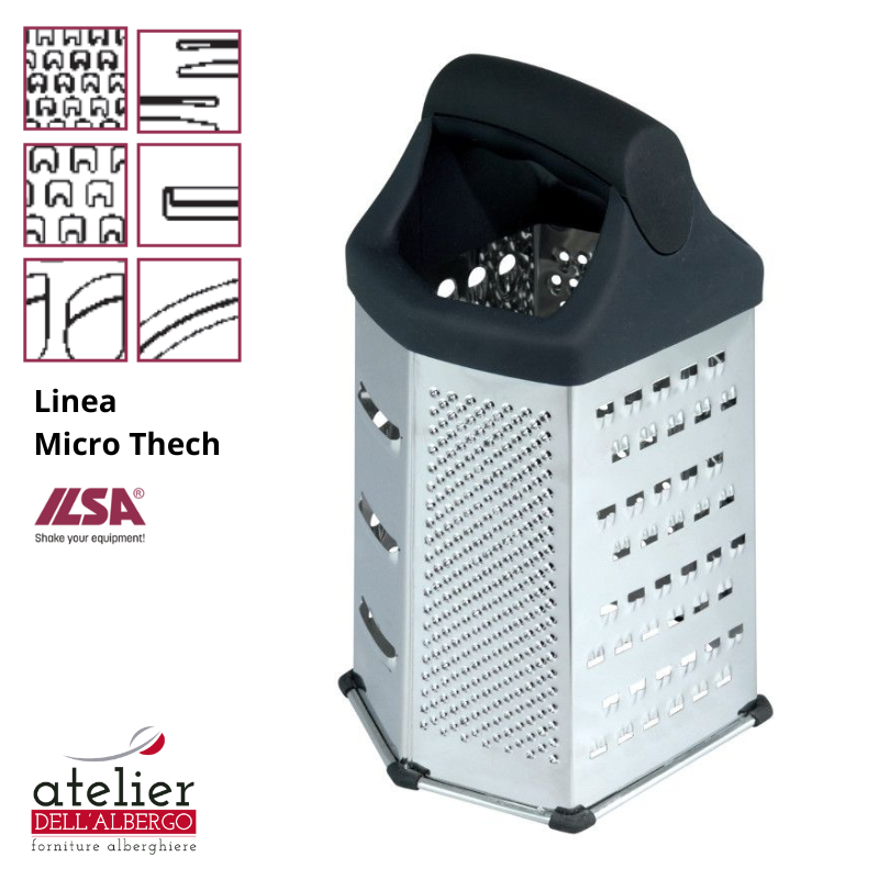 Grattugia Universale Torre 6 facce 10,5x12 h20cm