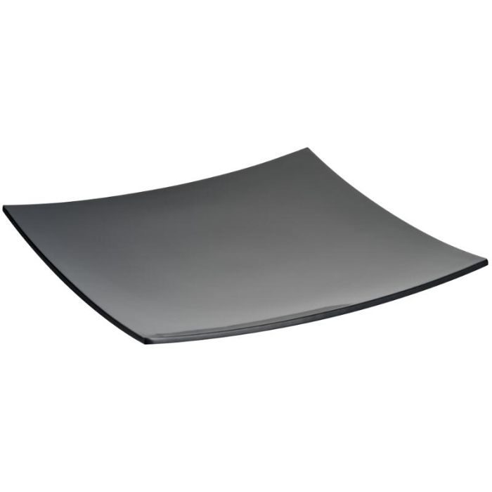 LUNA piatto quadro curvo 35,5x35,5cm nero