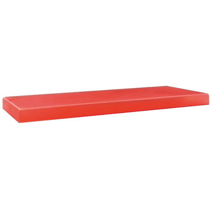 CRYSTAL vassoio pasticceria 30x10cm rosso