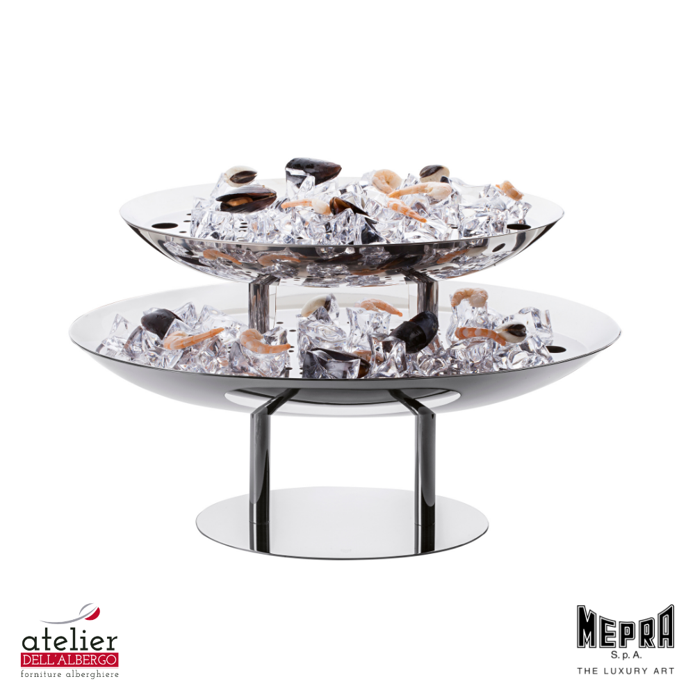 PLATEAU ROYAL per pesce crudo ovale alzata 2 piani