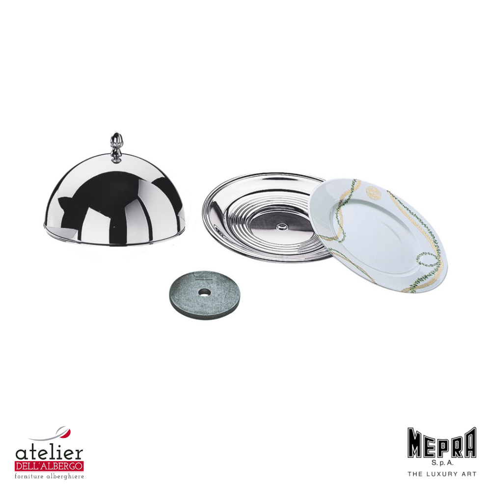 Piatto termico con cloche e ciambella ø30cm MEPRA