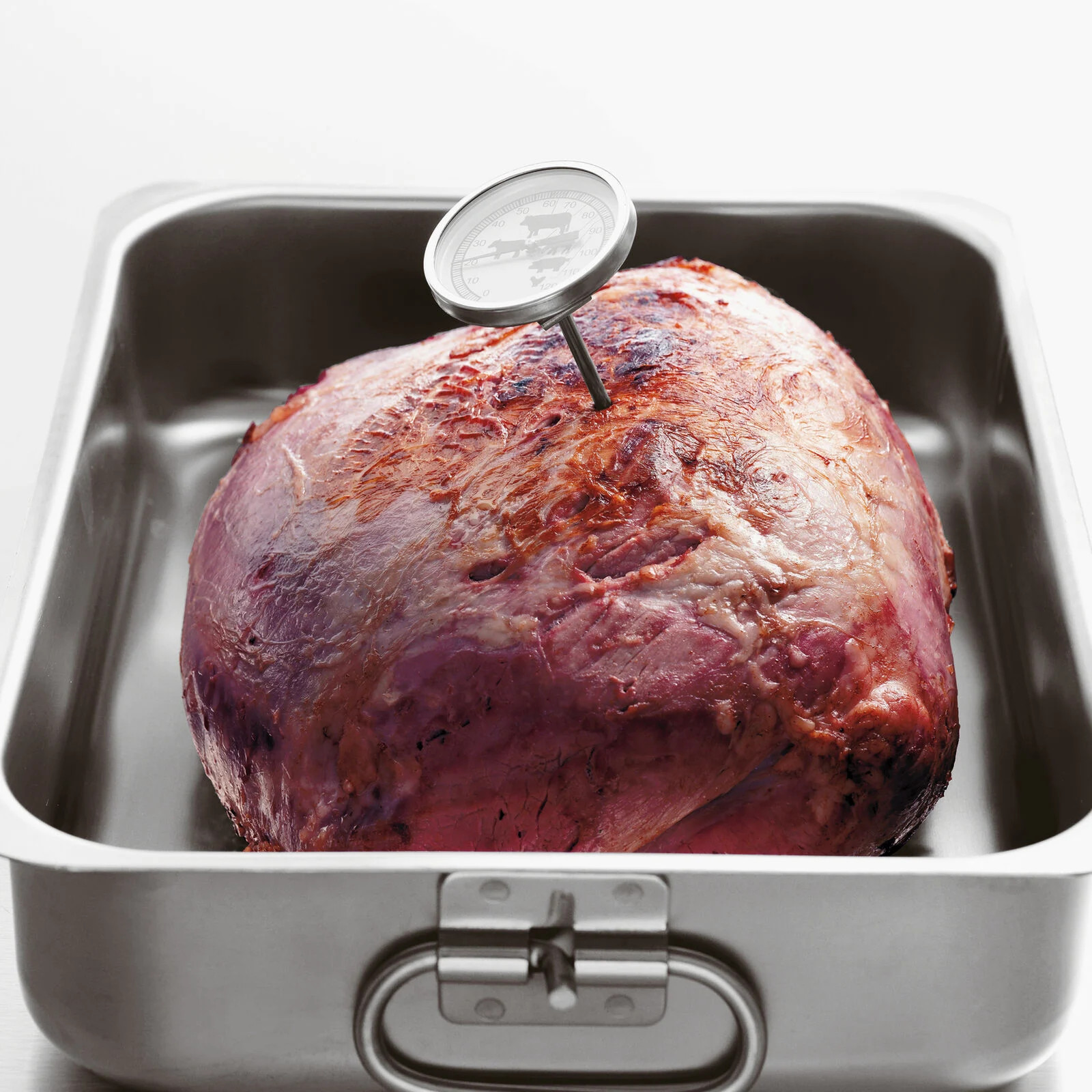 Rostiera 2 maniglie 60x35 h9cm Inox