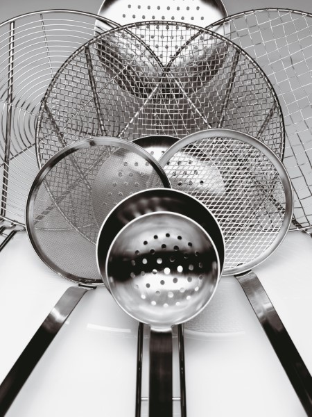 Schiumarola a filo rett ø20cm 50cm Inox