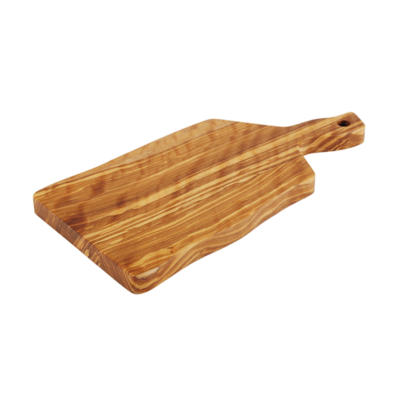Tagliere legno ulivo con manico 19x12