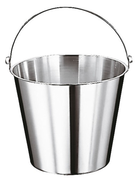 Secchio Graduato Inox ø32,5 h31cm 15Lt