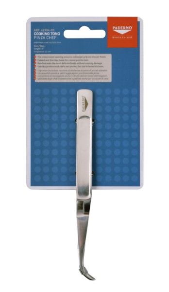 Pinza chef punte curve 16cm Inox