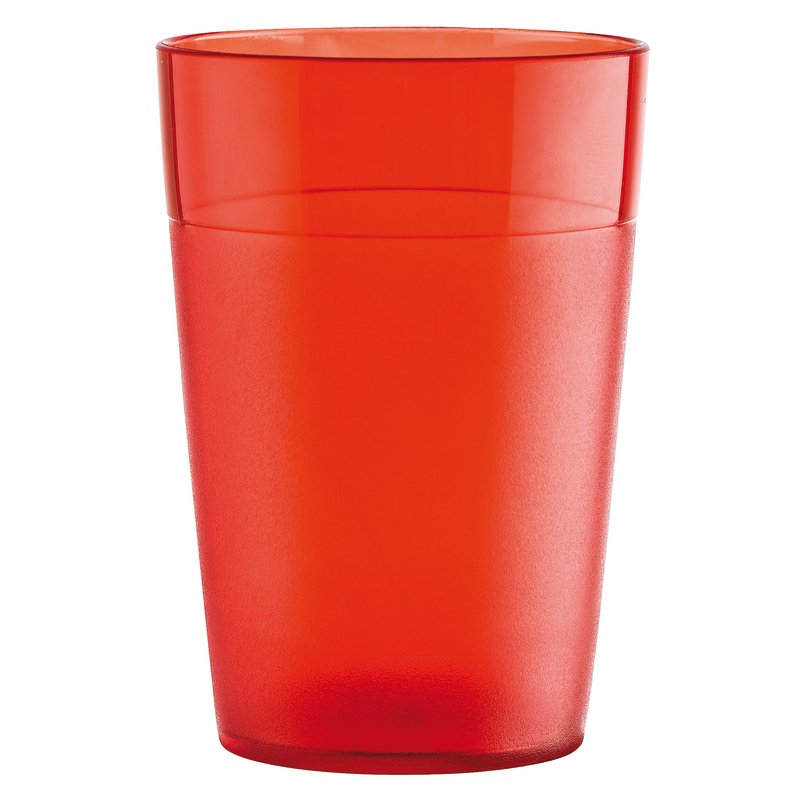 Bicchiere infrangibile Acqua 250 ml ROSSO PC