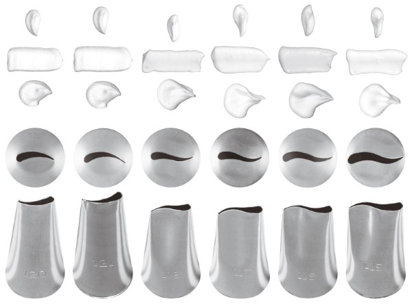 Conf 6 Pz Bocchette Assortite Inox