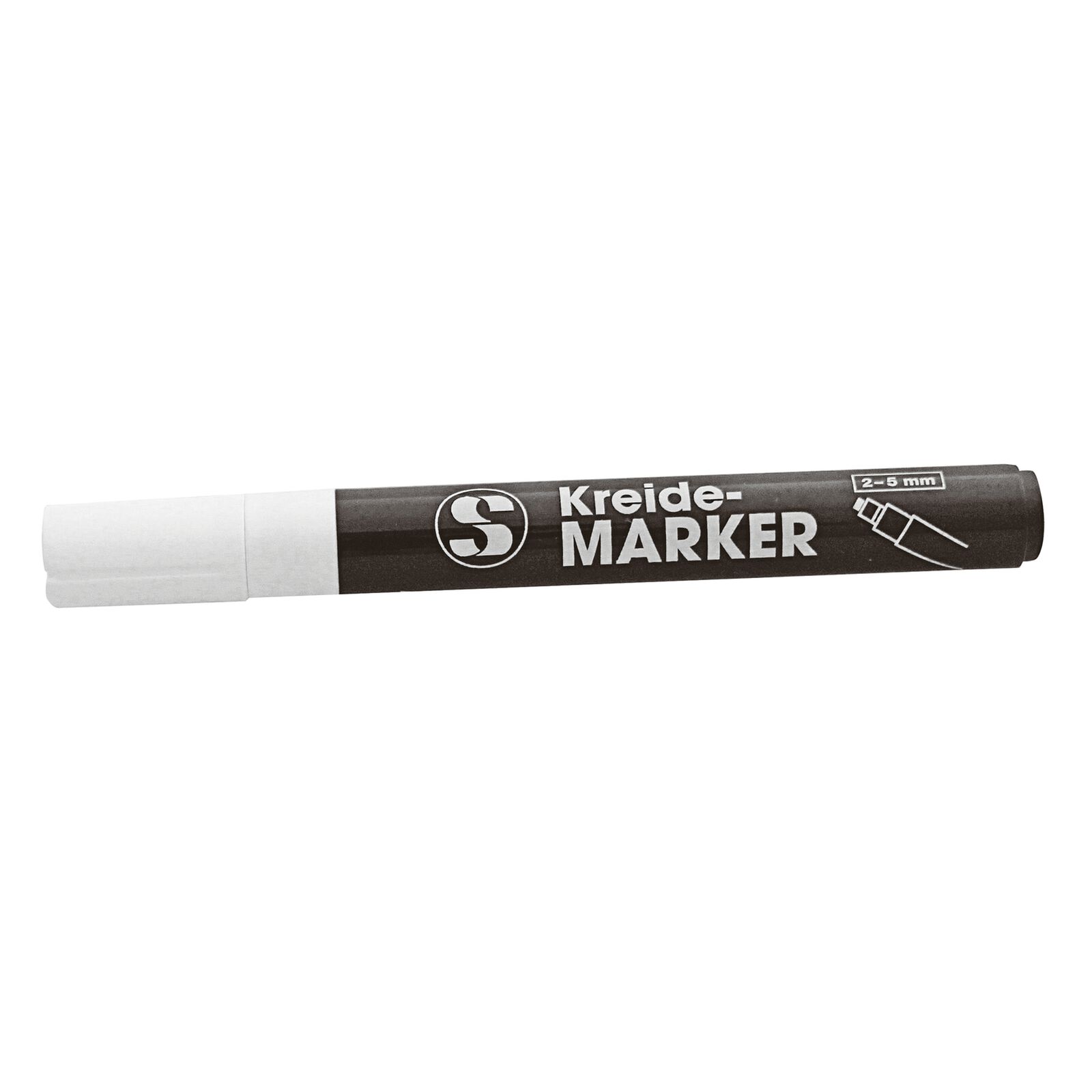 TMS Penna A Gesso Punta Extra Fine 1mm - Bianca - Confezione Da 4 - Atossica