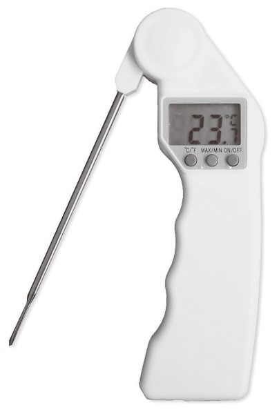 Termometro Digitale Cm 16X4,5X1,9 ABS Inox Sonda