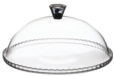 Piatto torta con campana vetro ø32 h11cm