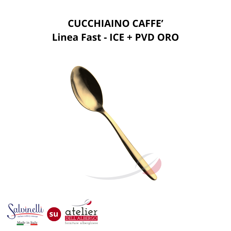 FAST Cucchiaino caffè ICE+PVD ORO