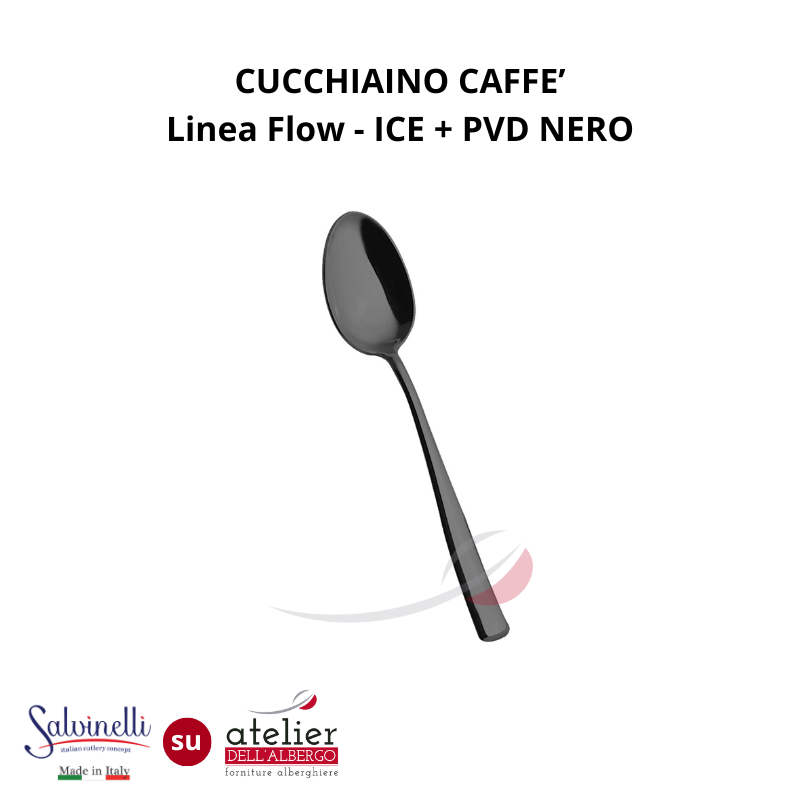 FLOW Cucchiaino caffè ICE+PVD NERO