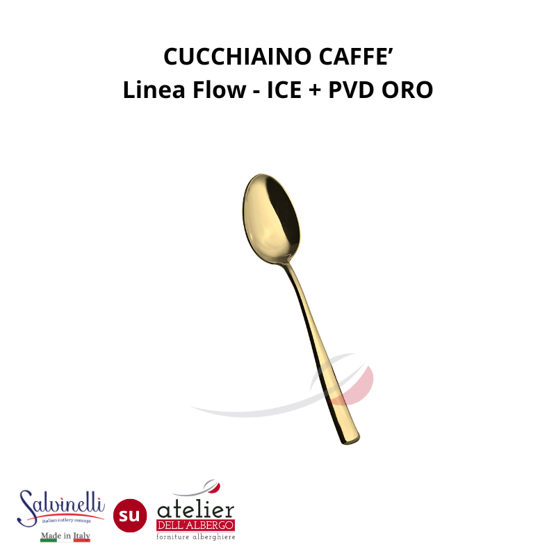 FLOW Cucchiaino caffè ICE+PVD ORO