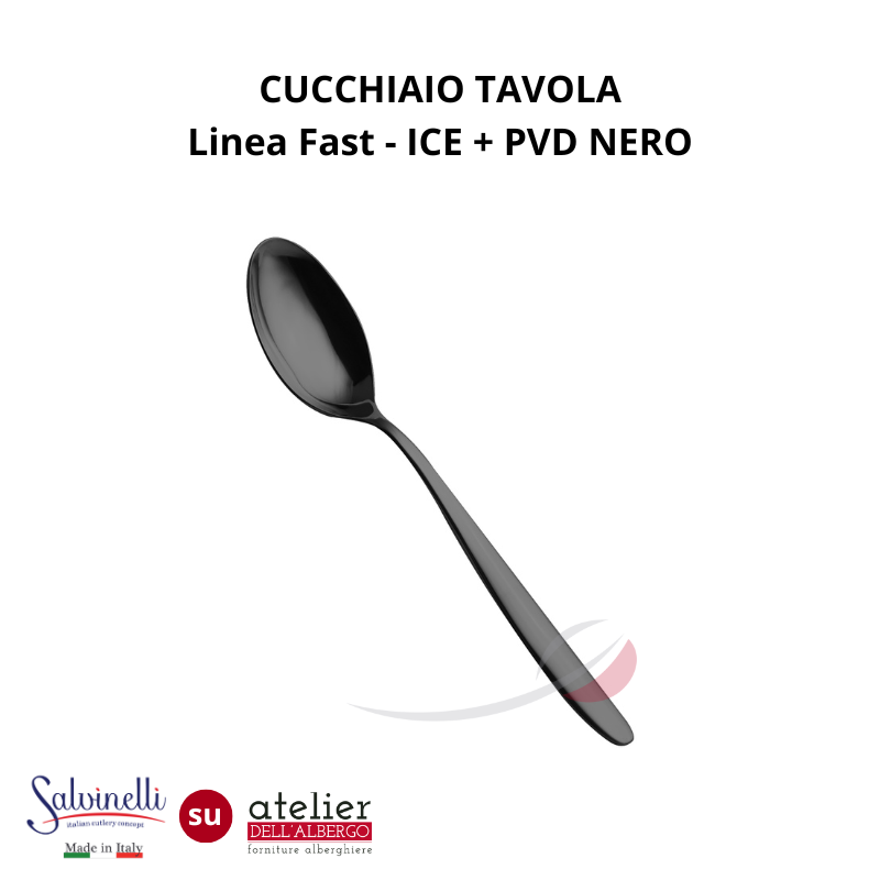 FAST Cucchiaio tavola ICE+PVD NERO