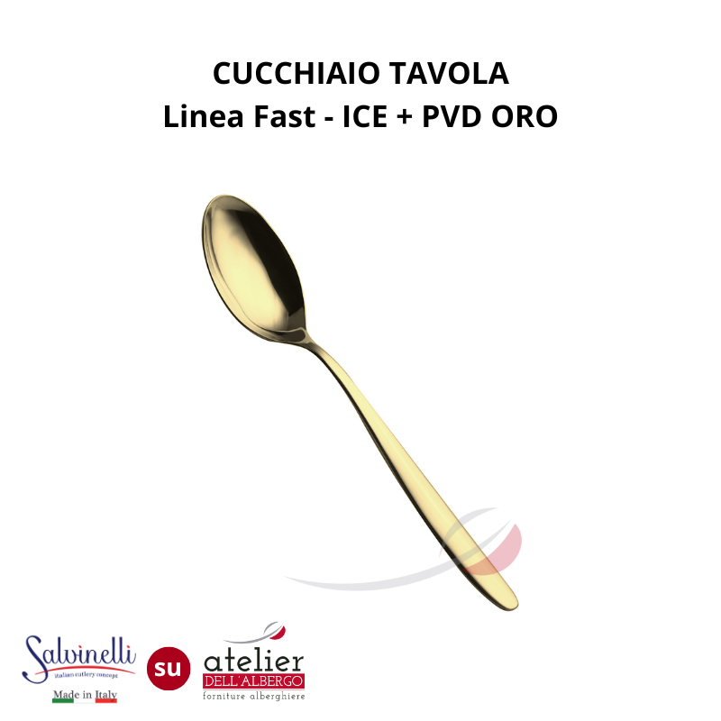 FAST Cucchiaio tavola ICE+PVD ORO