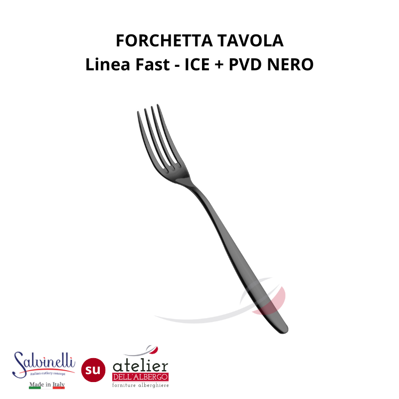 FAST Forchetta tavola ICE+PVD NERO