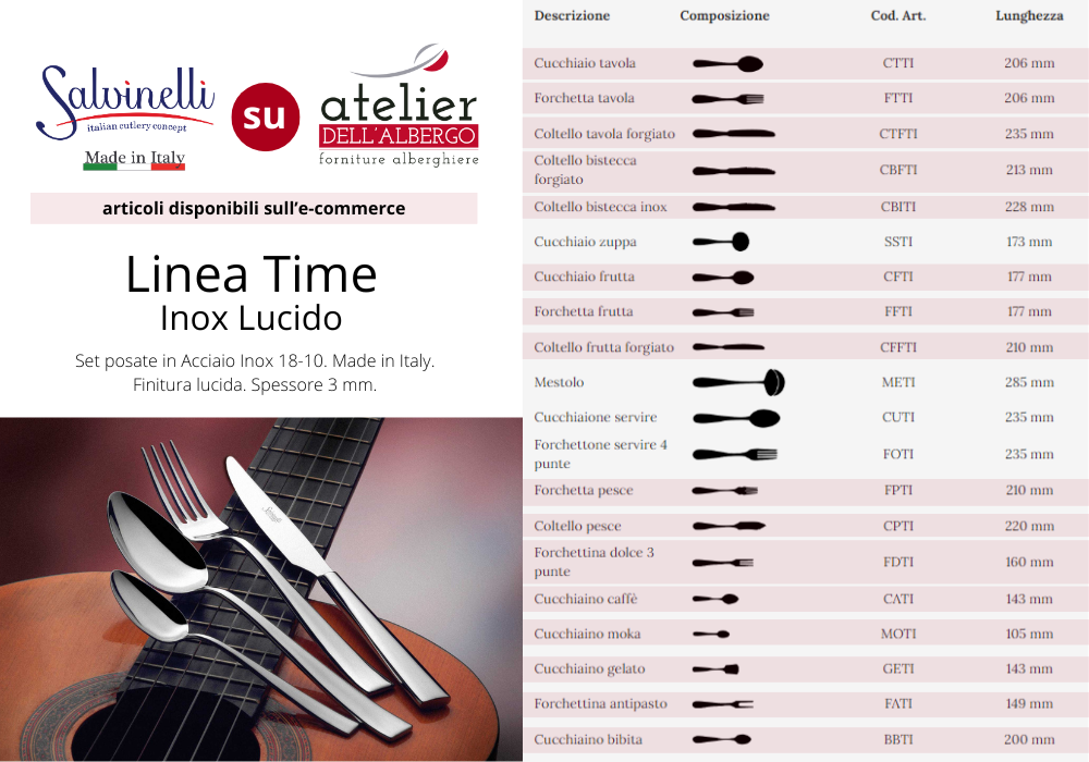 TIME Cucchiaino moka Inox Lucido