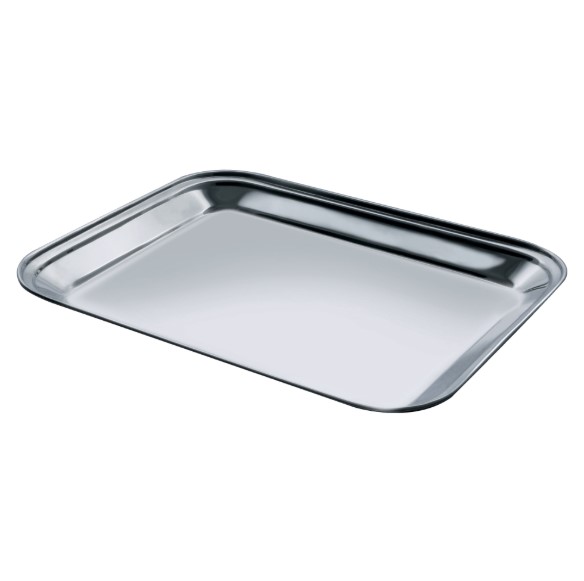 Vassoio rettangolare 40x30cm acciaio inox
