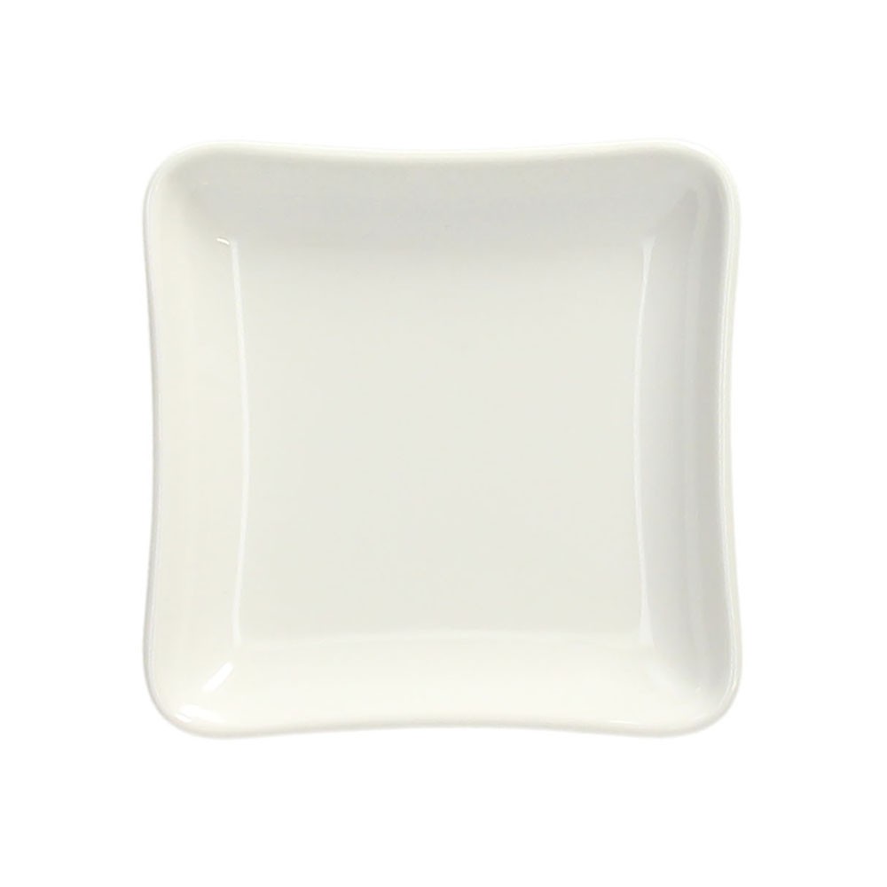 SHOW PLATE Piattino quadrato bianco 10 cm