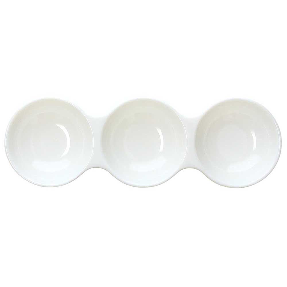 SHOW PLATE Tris salsiera bianca 23 cm