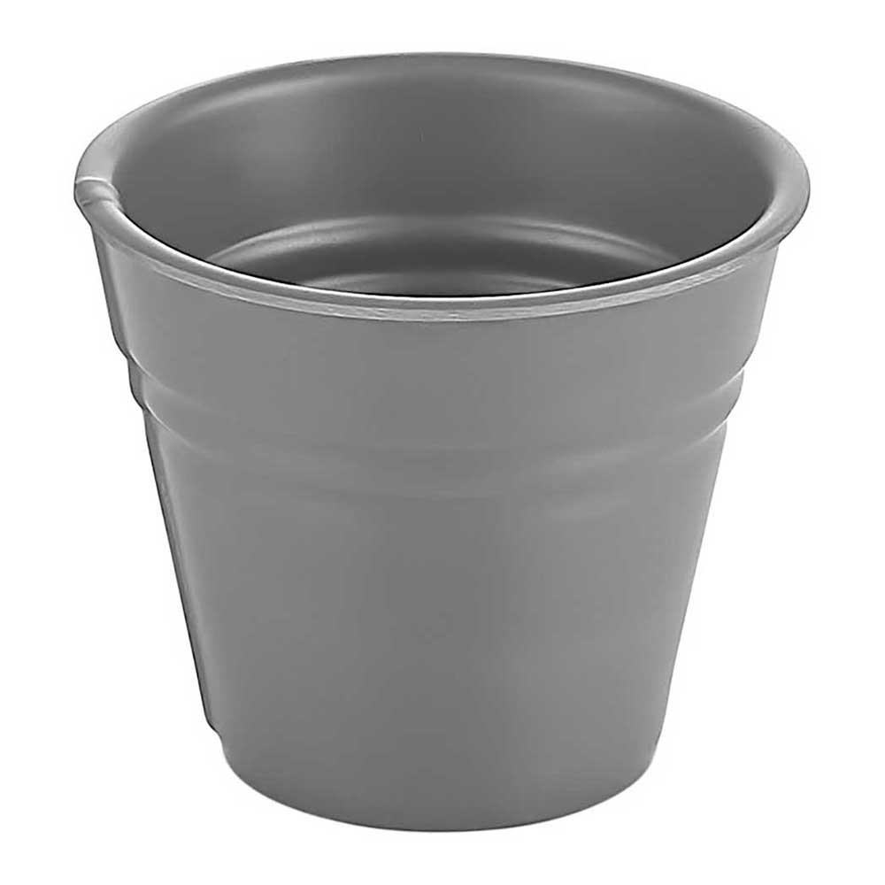 SHOW PLATE Bucket grigio Ø7,6 h6,5 cm