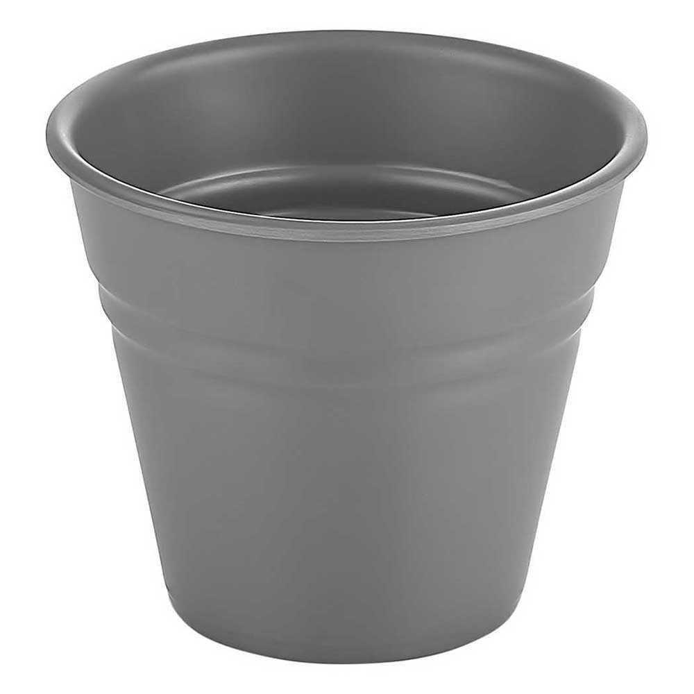 SHOW PLATE Bucket grigio Ø11 h9,3 cm