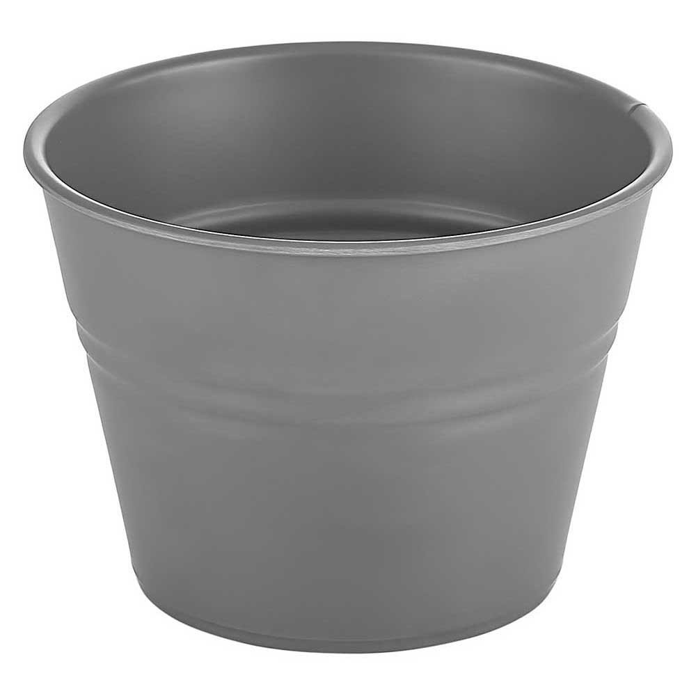 SHOW PLATE Bucket grigio Ø15 h11 cm