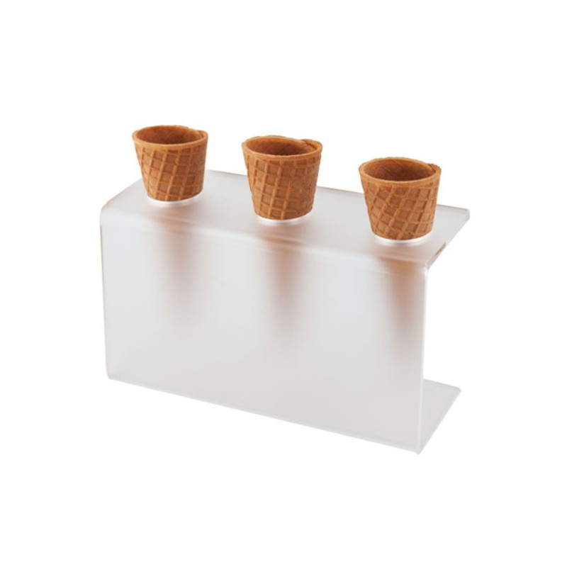 Porta Coni Gelato In Acciaio Inox - Set Da 4 Pezzi Per Esposizione Professionale - Foto 11