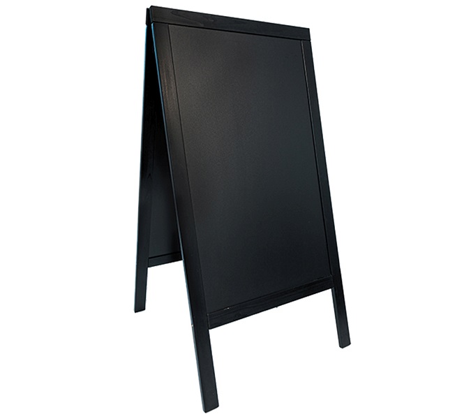 WOODY Lavagna da Terra nera 125x69x56,5